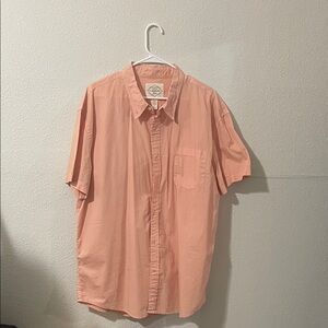 St. John's Bay Rare Salmon Colored Short Sleeve Shirt